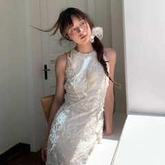 Interpretation of Beauty NEWOPEN 25 夏フレンチセレブヘビーデューティイブニングドレス絶妙な立体フラワードレス S5633
