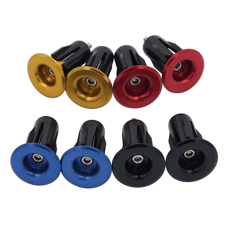 Cross-Border Bicycle Handlebar Plugs, Aluminum Alloy Handlebar End Plugs, Anodized Colorful Folding Fixed Gear Bike Plugs, Outdoor Accessories