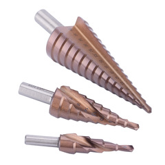遊刃M35含鈷HSS-CO5%寶塔鑽螺旋槽不鏽鋼錐形倒角開孔擴孔階梯鑽