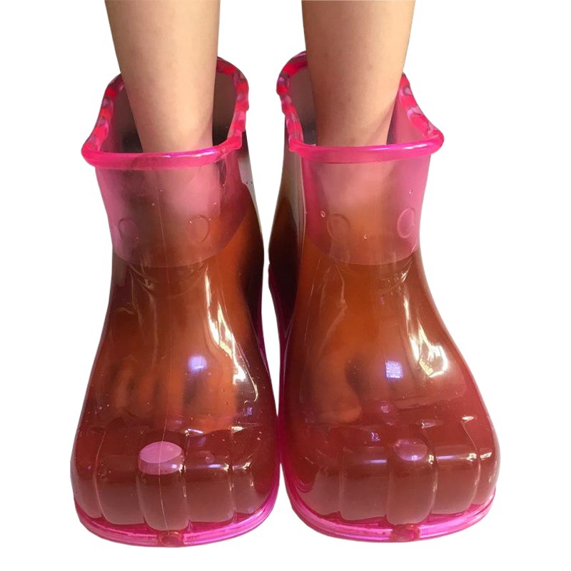 Baño de pies zapatos de baño de los hombres en casa zapatillas de masaje de acupuntura Zapatillas de algodón de invierno zapatos de baño de pies de las mujeres