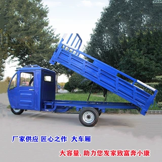 场地搬运拉货载货带驾驶室大容量载重大重三轮可配大功率和增程器