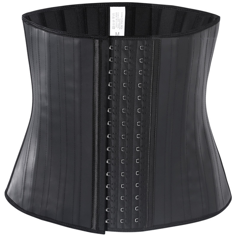 Faja deportiva moldeadora de cintura para mujer, con 25 varillas de acero, acabado mate, control de abdomen, tipo corsé.