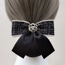 头花女职业护士发网空姐盘发网兜银行洋气笑脸新年舞蹈山茶花款