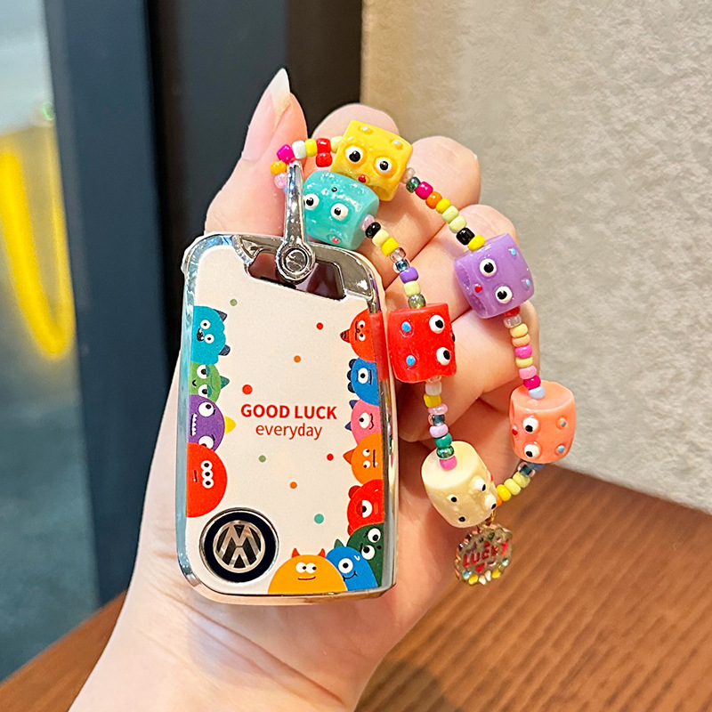 For Volkswagen key set small monster cartoon pattern Lavida/Bora/Sagitar POLO/TPU protective case buckle