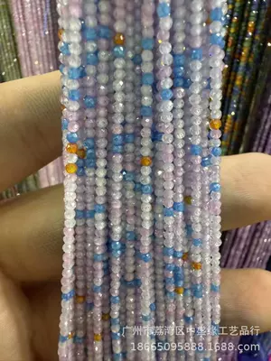 Zərgərlik ara hissələri: Round Beads, Semi-Finished DIY Loose - new-gradient-color-23