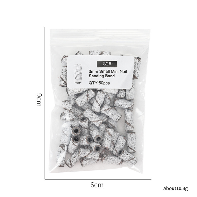 50pcs white small sand circle bag 80#(without bearing)