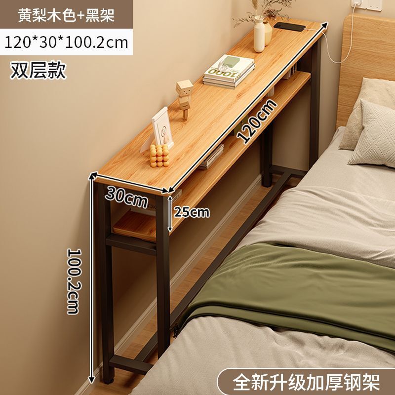 小户型卧室电脑桌女生简易书桌初中生家用工作台出租屋长条学习|undefined