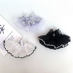 13cm公仔番犬シェリー薔薇ワンピースレーススカートぬいぐるみストラップ人形服卸売り