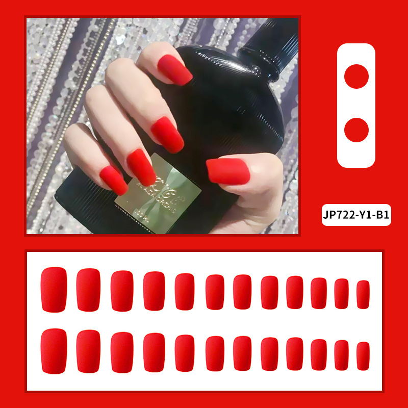 Carne esmerilado Ballet mate de uñas de ataúd desgaste de uñas pieza de uñas trapezoidal falso de uñas producto terminado suministro directo de fábrica