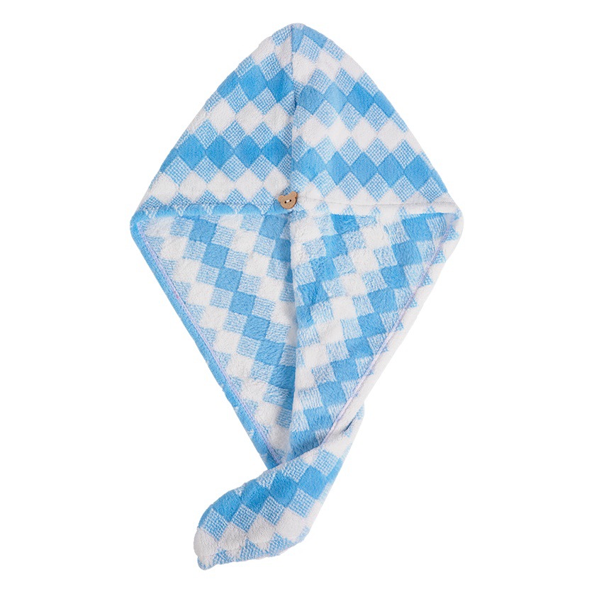 Gorro de secado de pelo de lana de coral Toalla de secado rápido absorbente para mujeres Gorro de secado de cabello Gorro de ducha engrosado de pañuelo de cabeza Gorro de secado de pelo al por mayor