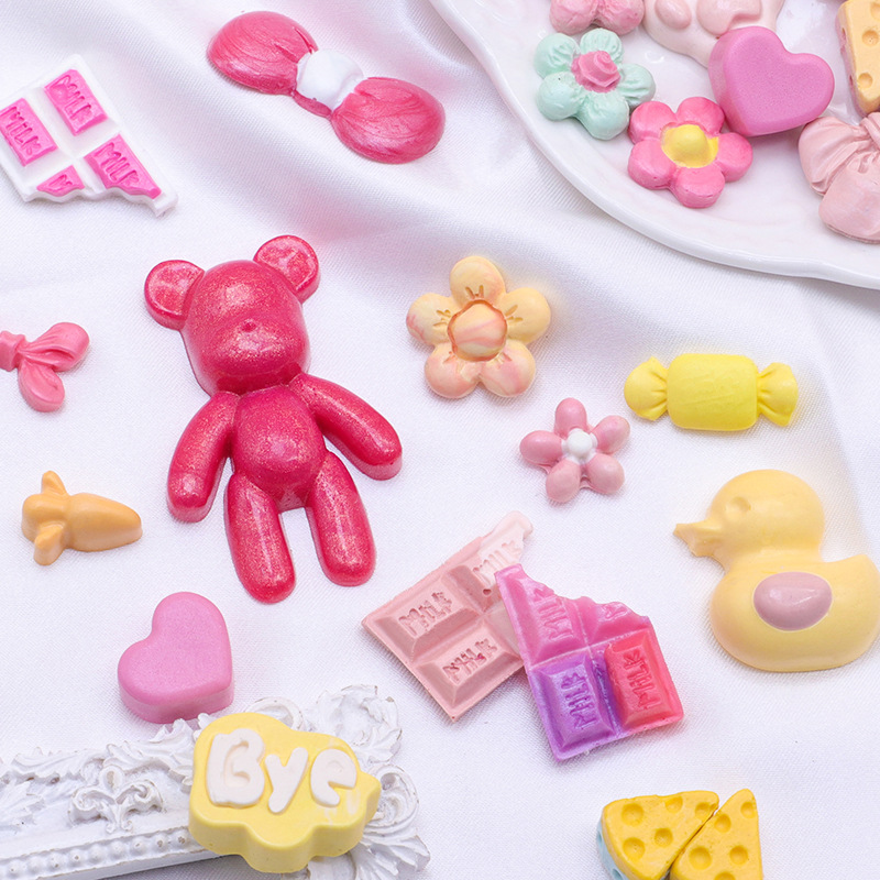 Color europeo fuego pintura sello estrella de silicona Delu amarillo pato lindo molde DIY Goka oso violento Goka alta resistencia a la temperatura