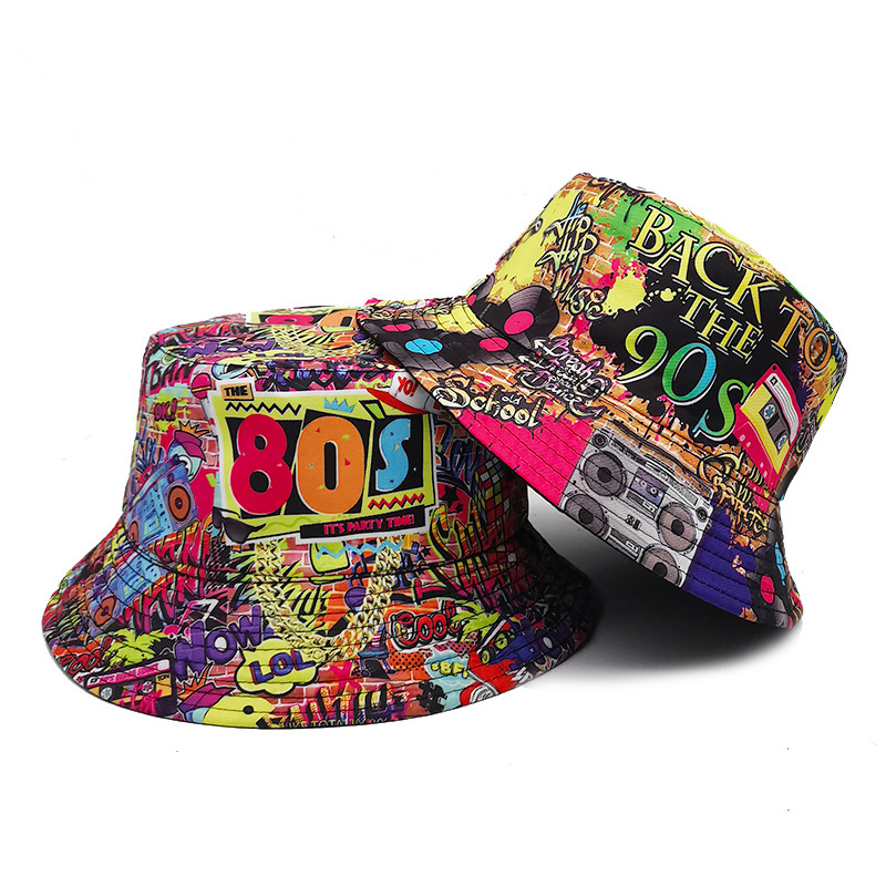 Unisex Basic Letter Printing Big Eaves Bucket Hat display picture 1