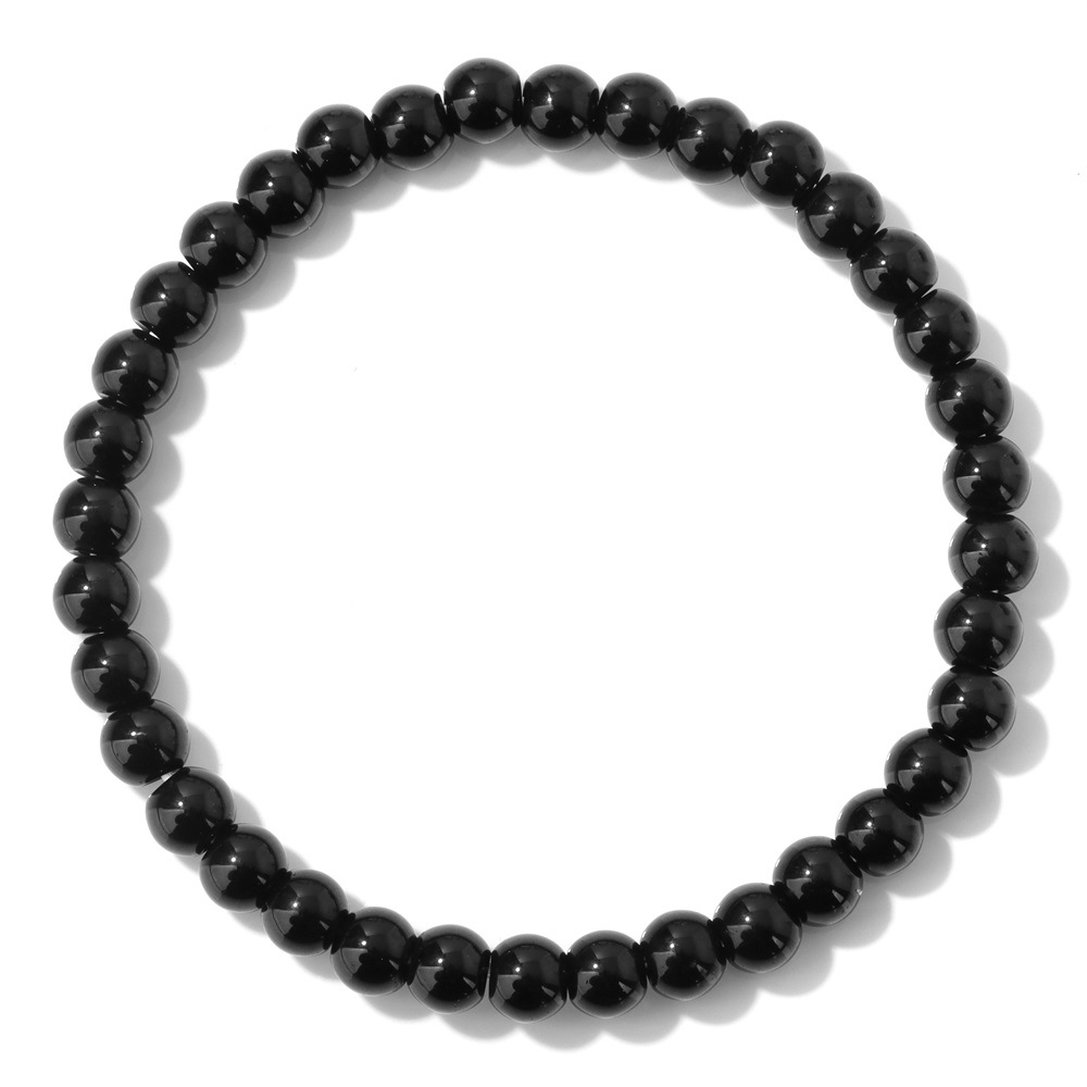 天然石ブレスレット弾力ロープビーズ6mm青松石紫水晶黄水晶帯カードセット手串卸売り