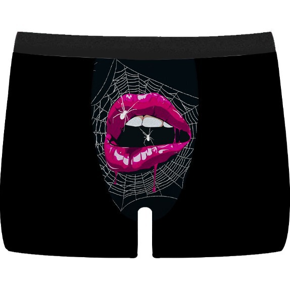 Cross-border foreign trade 3D printed men's underwear daily wear comfortable elastic breathable boxers Valentine's Day series