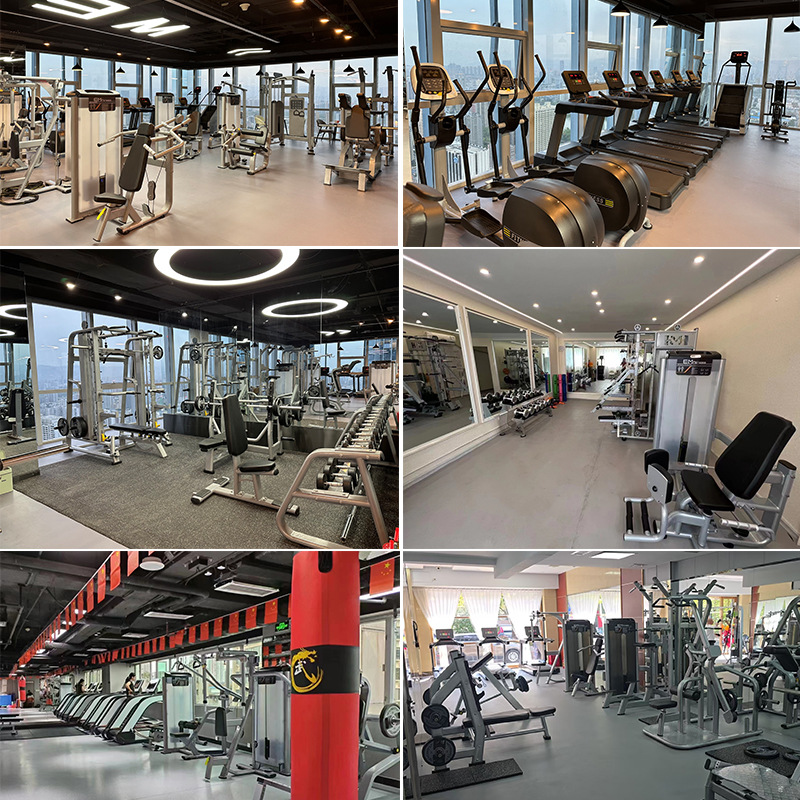 gimnasio equipo de fuerza comercial de piernas, entrenador multifuncional de piernas extendidas sentadas, piernas curvadas horizontales, estudio de Tieguan