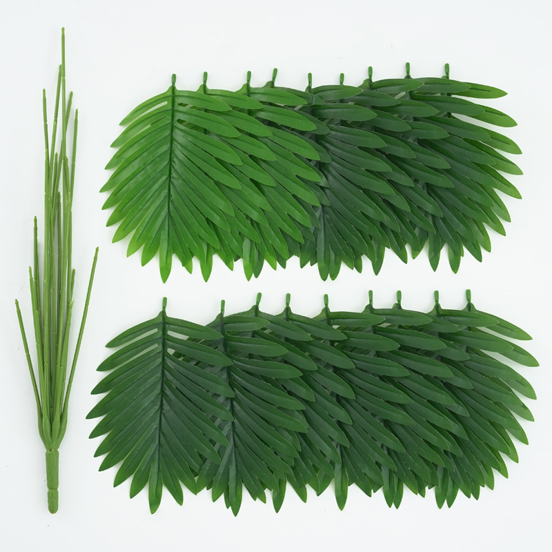 Planta de simulación 18 cabezas de girasol de cola grande, hojas de helecho, plantas verdes, decoración de interiores, decoración, decoración, fotografía de jardinería