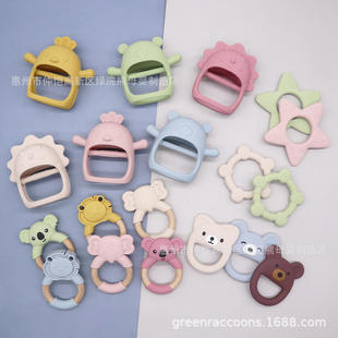OEM/ODM OEM baby soothing toy tooth grinding stick baby supplies silicone anti-eating gloves tooth glue