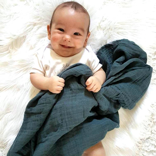 New baby crepe cotton blanket, quilt, baby swaddle wrap, bath towel, newborn blanket