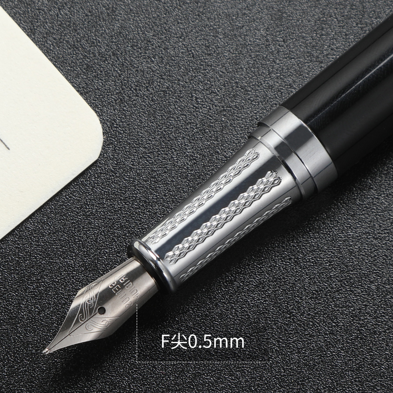 En stock venta al por mayor metal negocio pluma adulto caligrafía práctica regalo 0,5mm pluma imprimible logo