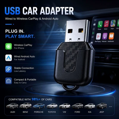 Cross-Border Popular Wireless Carplay Simsiz CarPlay və Android Auto
