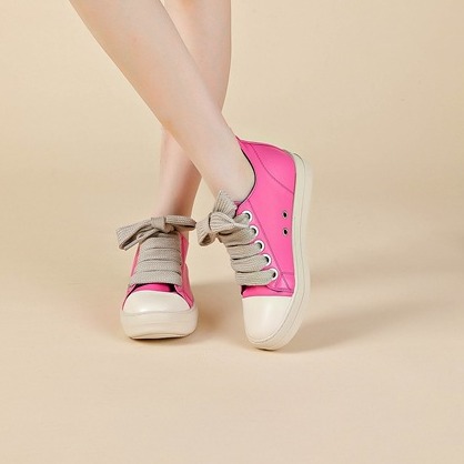 2024 Cross border women's shoes thick shoelaces personalized trendy shoes candy colored women's shoes couple sneakers_voghion.com