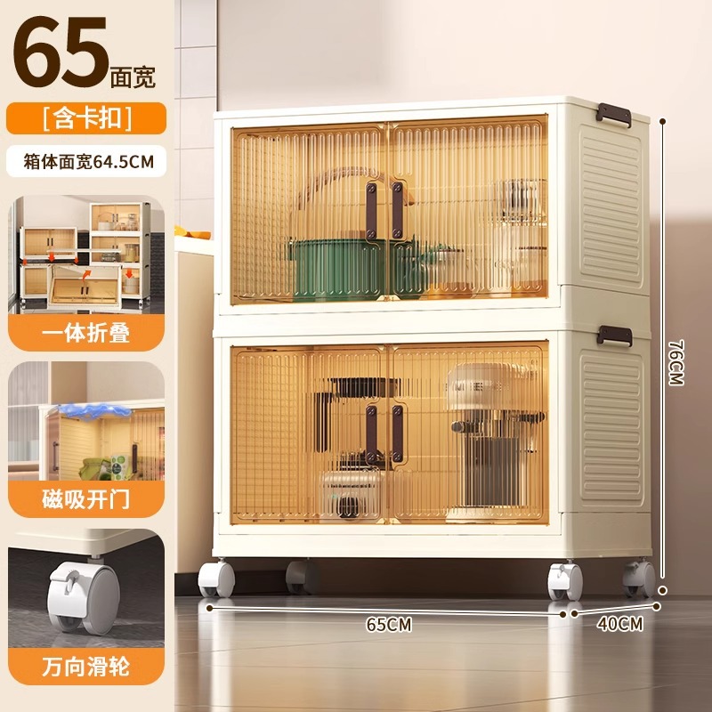 Armario de almacenamiento de cocina de varios pisos con puerta de gabinete condimento para platos, utensilios de cocina, armario de almacenamiento plegable de piso, caja de almacenamiento simple de montaje