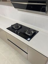 Y3L成都家用石英石厨房台面可订现代简约整体橱柜灶台柜一体设计