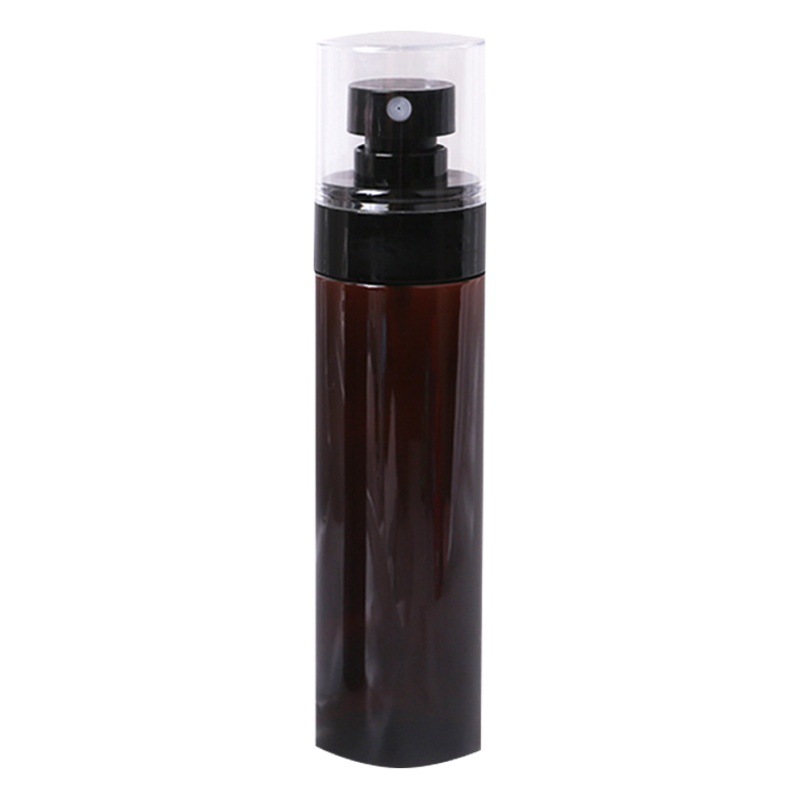 Botella pulverizadora ultrafina marrón para dispensar alcohol, desinfectante, agua floral, botella pequeña vacía, botella pulverizadora de agua cosmética, portátil