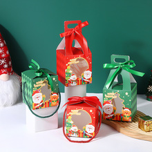 圣诞包装盒苹果空盒透明开窗平安夜糖果盒子手提小礼品盒2025新款