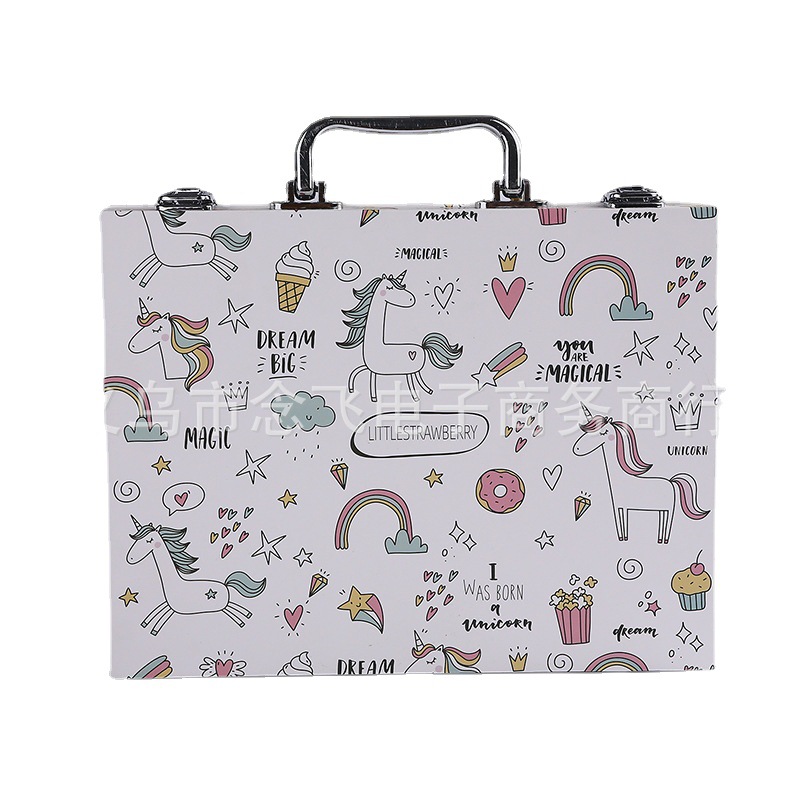 53 Piezas marca pluma traje de regalo de los niños pintura color lápiz crayón pincel papelería acuarela pluma traje