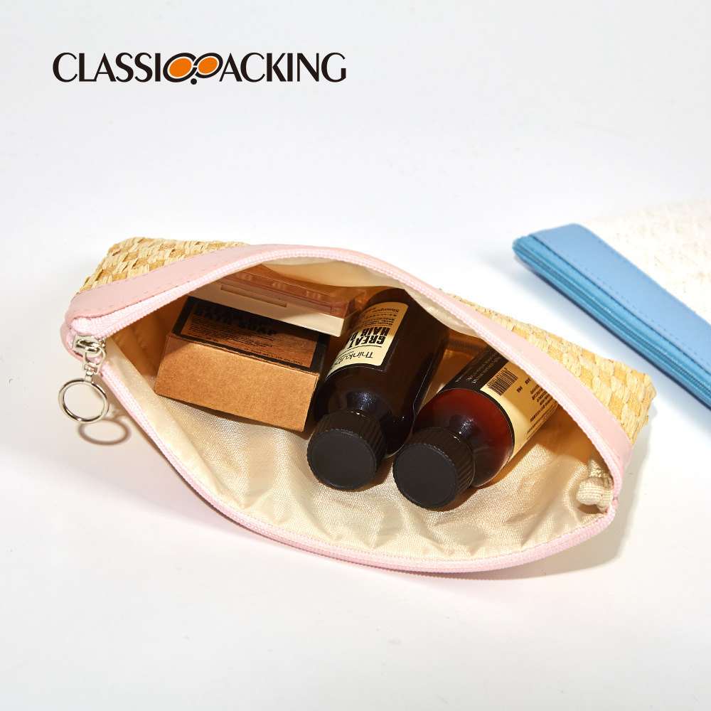 Verano popular bolso tejido a mano de las mujeres japonés simple ins bolsa de almacenamiento bolsa de viaje de gran capacidad de cosméticos