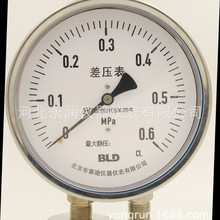 BLD北京布莱迪不锈钢差压压力表高精度耐震高静压双膜片YCWFN-150