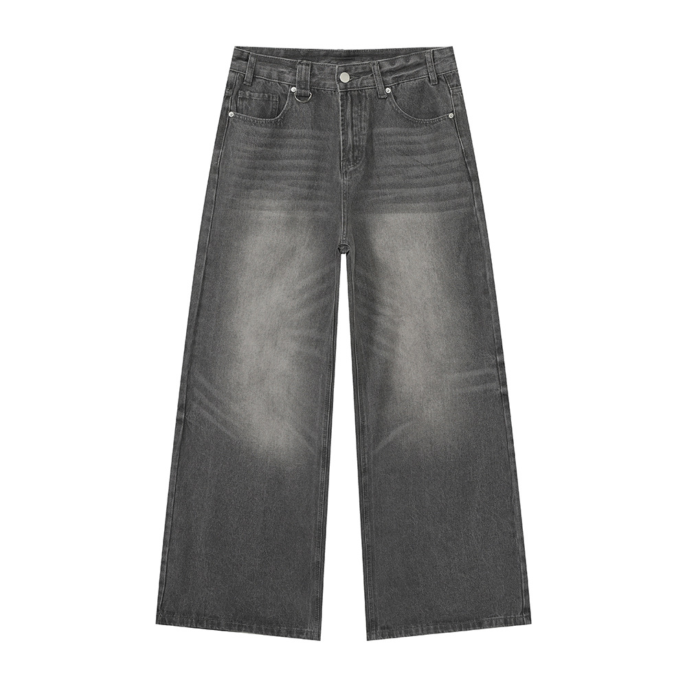 MTLCLOTHES Ropa de hombre | American cleanfit retro calle alta pierna ancha recta salvaje jeans blancos de moda