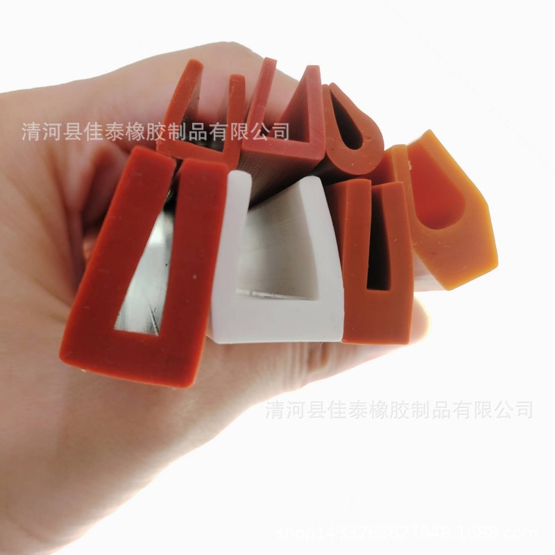 硅胶U型条 U型机械防水密封条 U型防撞硅胶密封条 耐高温硅橡胶条