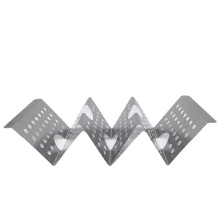 W-shaped taco rack holder stainless steel taco pancake rack round hole Mexican taco pancake rack