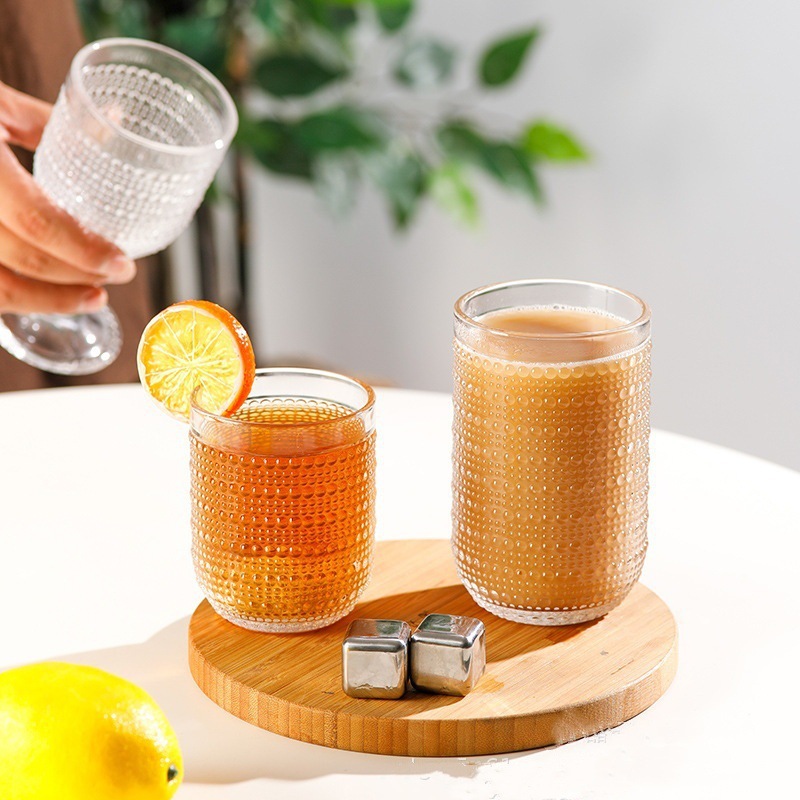 Caída de lluvia europea copas de vidrio copas de vino tazas de champán tazón de helado hotel creativo vidrio doméstico