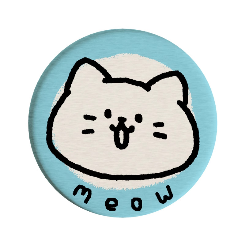 Posavasos de café de oficina de dibujos animados, posavasos de escritorio, posavasos de agua redondos, almohadillas absorbentes de agua de barro de diatomeas, encimera de secado rápido