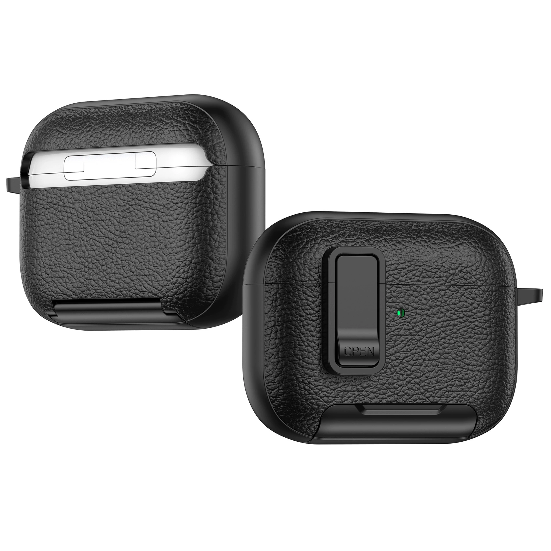 Подходит для наушников AirPods 4 раковина мобильного держателя замок Pro2 бизнес-мальчики наушники Pro3 простая кожаная отделка
