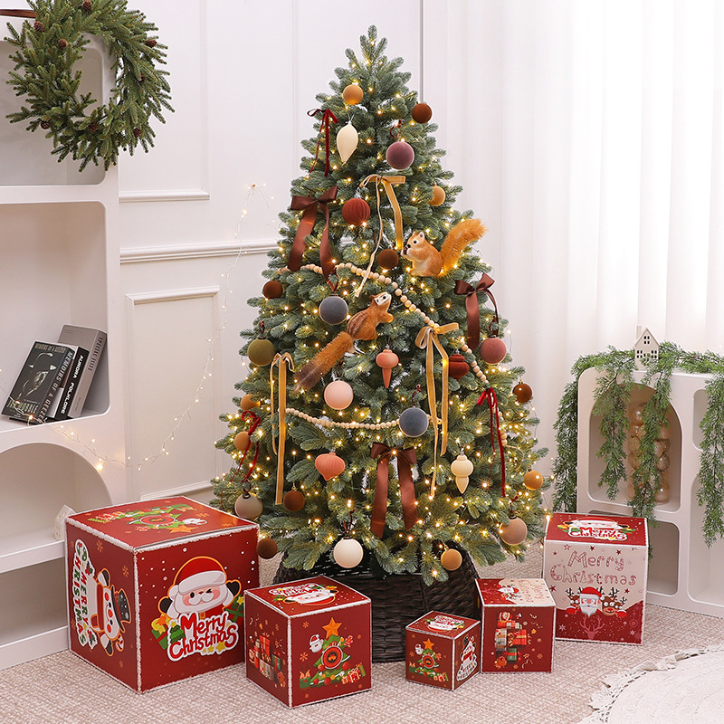 2025 nuevo árbol automático cifrado decoraciones de sala de estar doméstica grande diy paquete de árbol de Navidad decoraciones de Navidad