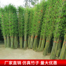 仿真毛竹假竹子酒店餐厅家居室内隔断装扮装饰竹子批发仿真竹子