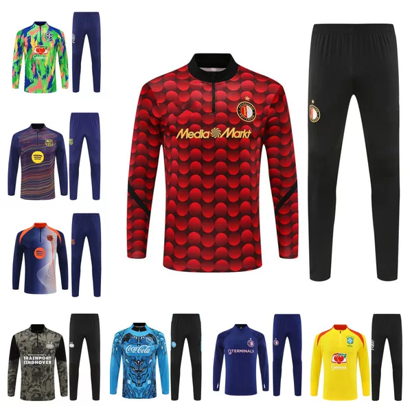 2526 Club Player Edition Football Training Suit Real Madrid Barcelona Feyenoord Eindhoven Brazil