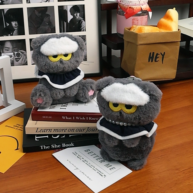 G-Dragon Style Cat Plush Toy Doll Bag Charm Keychain Pendant Gift for Girls Wholesale
