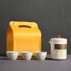 White ancient rhyme one pot of three cups-little yellow bag