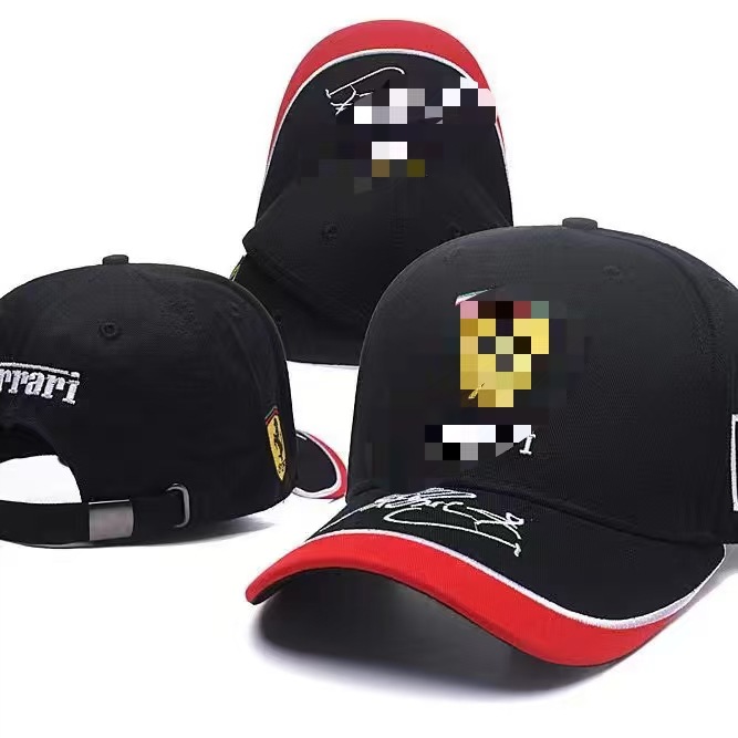 Foreign Trade Car Logo Baseball Cap with Letter Embroidery, Hip-Hop Style, Adjustable, Unisex, Fashionable, Versatile Sunshade Cap