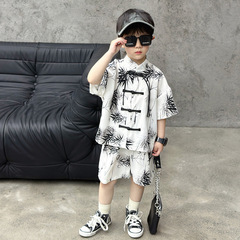 Stylish Thin Children's Clothing for Boys: New Chinese-Style Summer Set Featuring Traditional Tang Suit and Hanfu with a Modern Twist