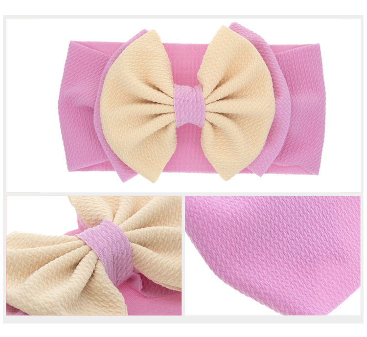 Fashion Children's Solid Color Double-layer Bowknot Hairband display picture 39