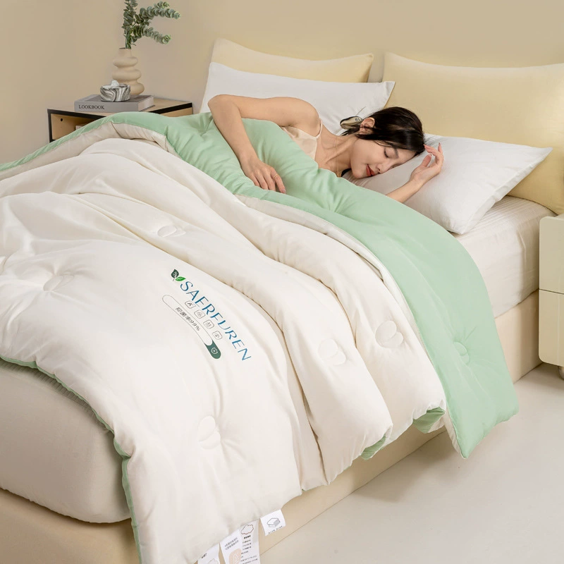 Класс А спать голышом соевое волокно стеганое одеяло зимой утолщенное т warm quilt core весна и осень однослойное кондиционируемое одеяло четыре сезона