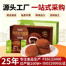 阿婆家的抹茶白巧和风生巧福团爆浆流心麻薯糕点小零食品厂家批发