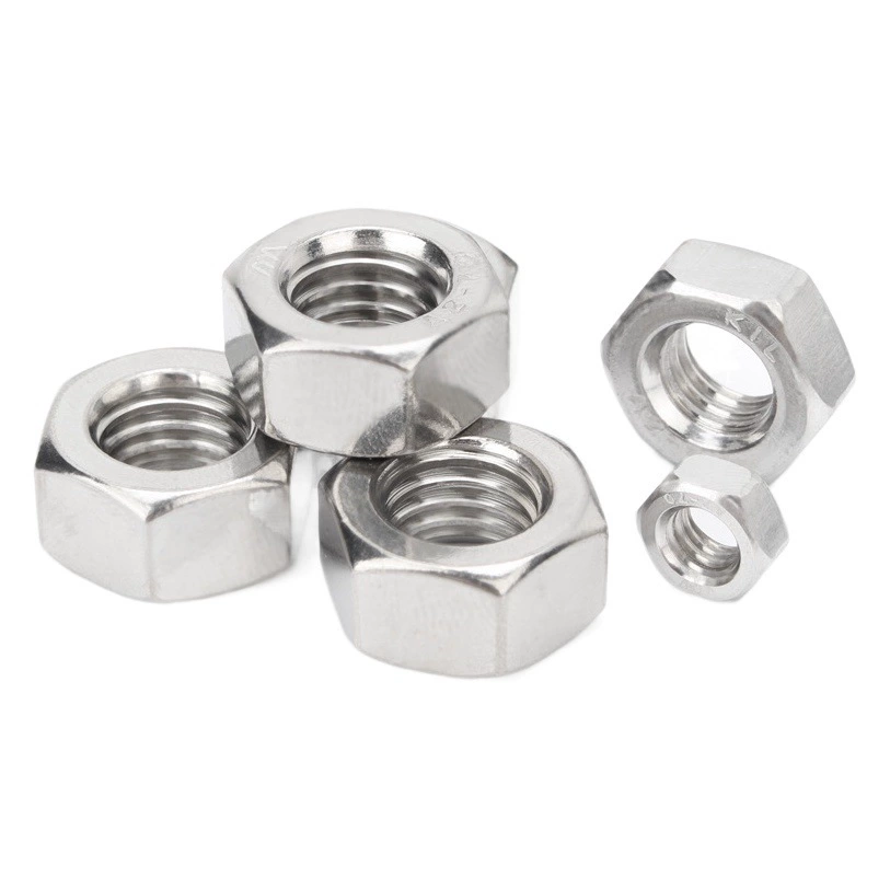 304 нержавеющая сталь Шестигранная гайка DIN934 внешняя Шестигранная гайка M3M4 Стопорная винтовая крышка M5M6