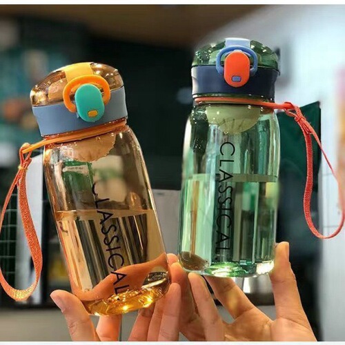 Summer direct drinking tumbler, portable large-capacity space cup, outdoor fitness and sports leak-proof plastic cup